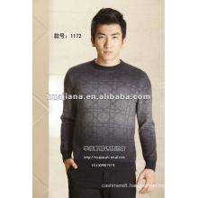 Fashion design man's dip dyeing cashmere sweater